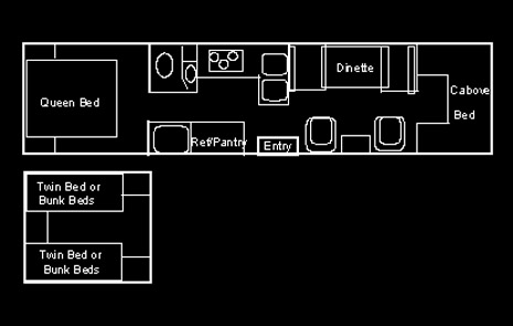Twin Bunk Floor Plan
